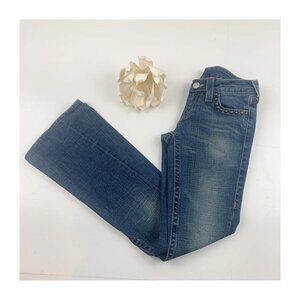 True Religion Joey Studded Western/Cowgirl Bootleg Jean's Women's Size 26